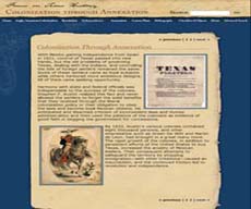 Focus on Texas 
History: Colonization Through Annexation Visual History